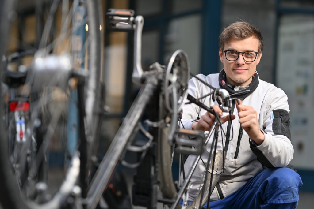 Fahrrad-Reparatur