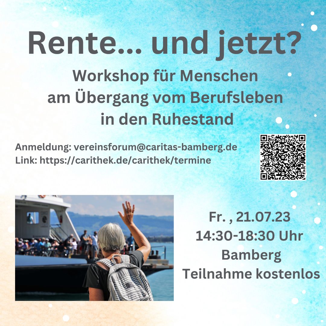 Sharepic Workshop Rente und jetzt 21.07.2023