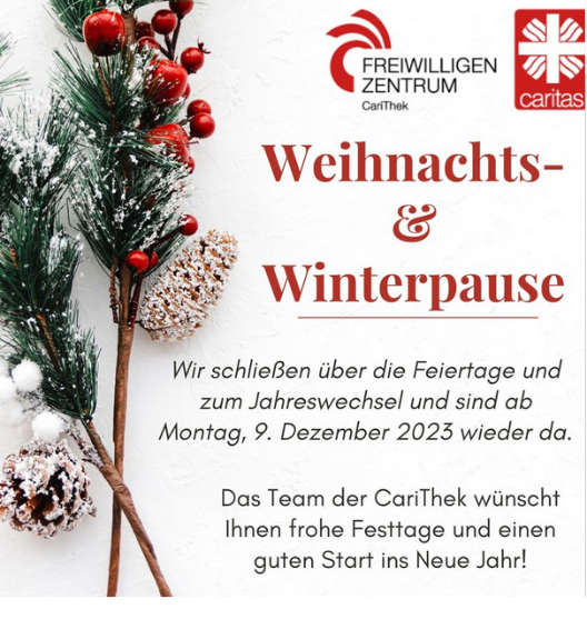 Weihnachtspause 2022