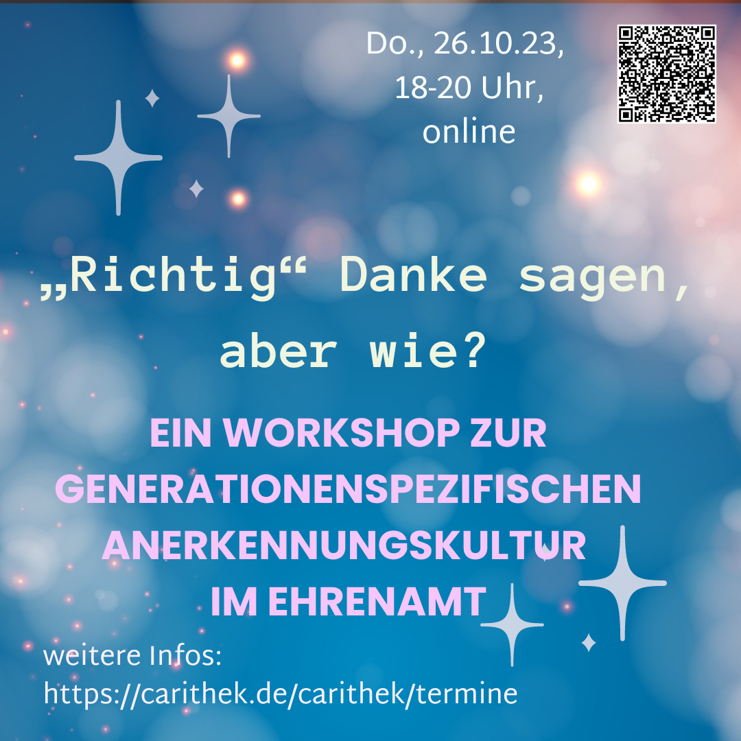 Workshop zur generationenspezifischen Anerkennungskultur im Ehrenamt